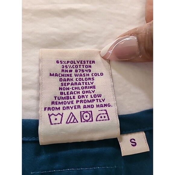 SCRUB ZONE ROYAL BLUE SCRUBS-small NWT - Picture 5 of 7